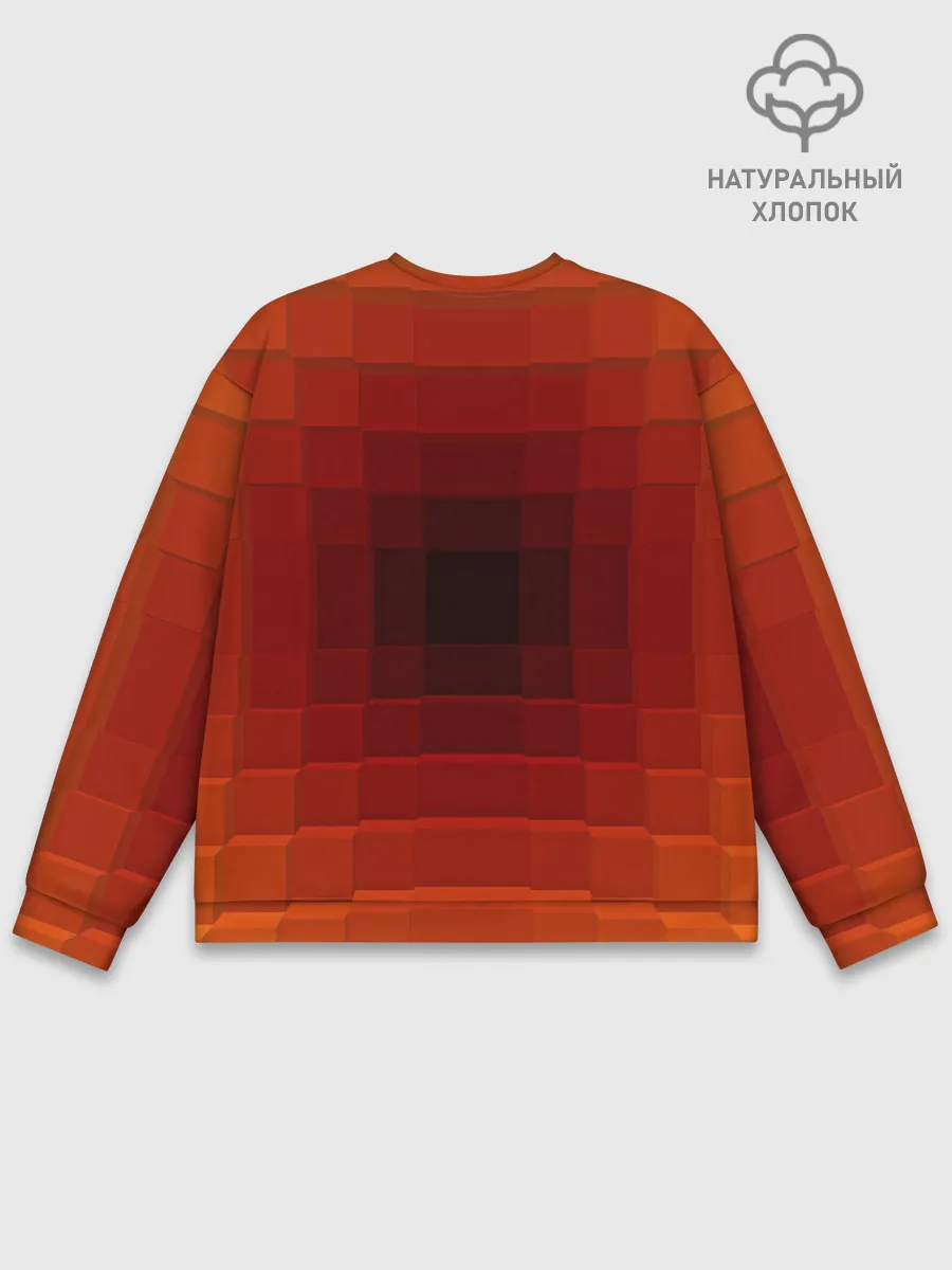 Мужской свитшот базовый / оптическая иллюзия