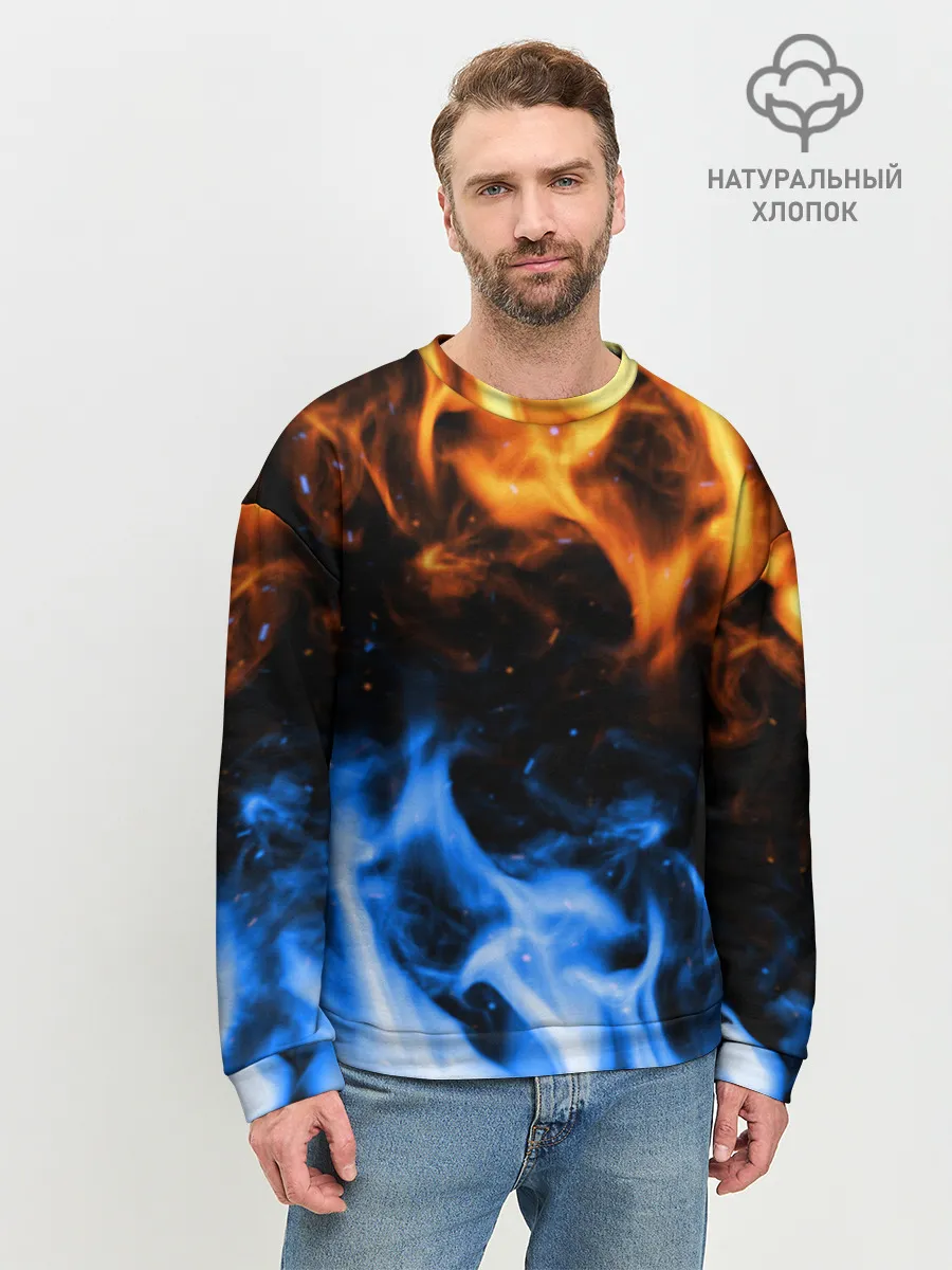 Мужской свитшот базовый / БИТВА ОГНЕЙ
