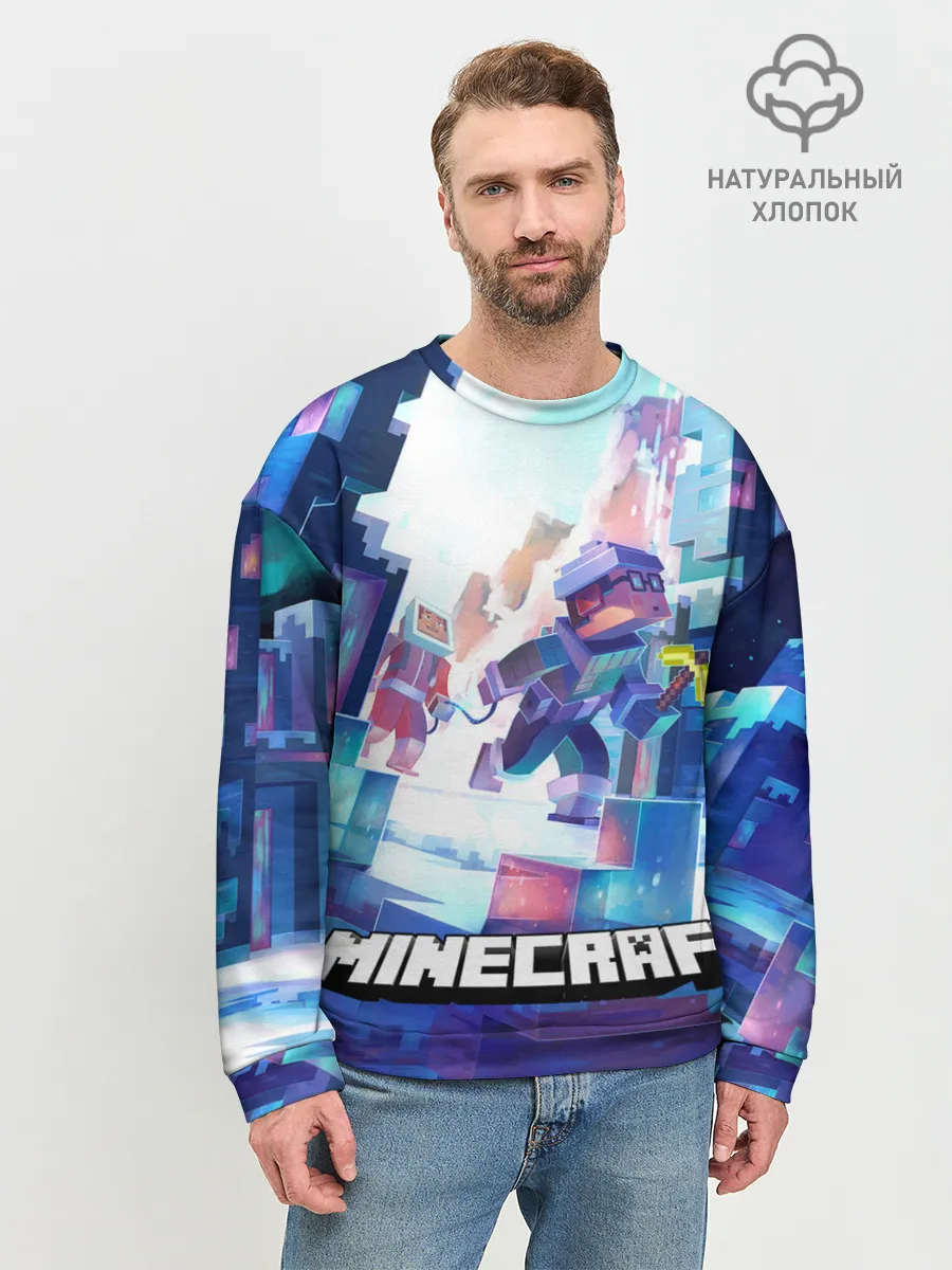 Мужской свитшот базовый / Майнкрафт