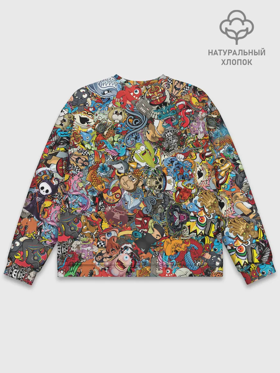 Мужской свитшот базовый / Стикеры