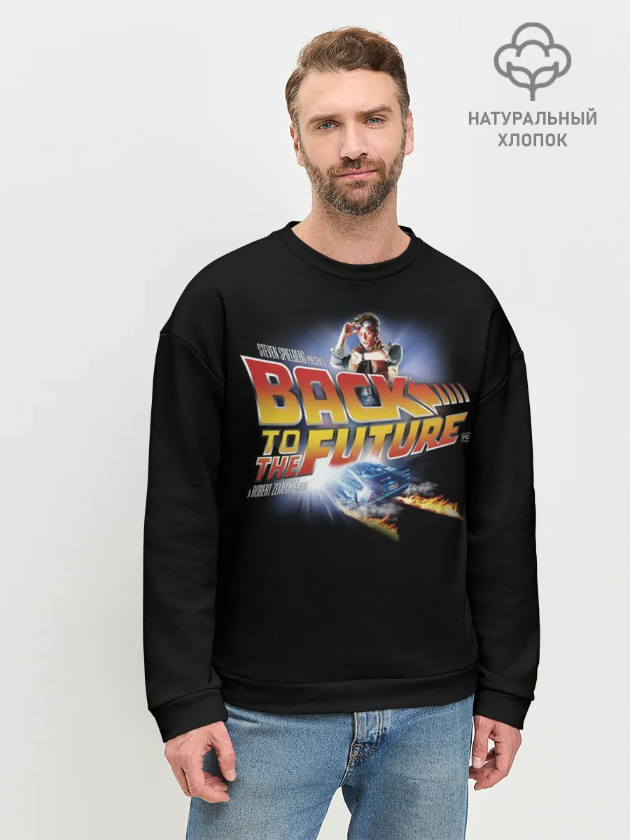 Мужской свитшот базовый / Back to the Future