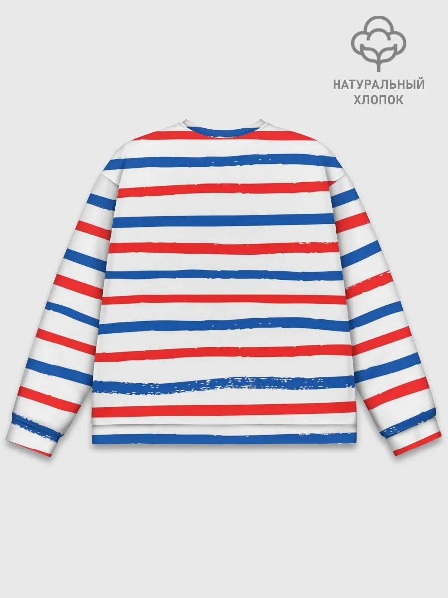 Мужской свитшот базовый / Морская полоска