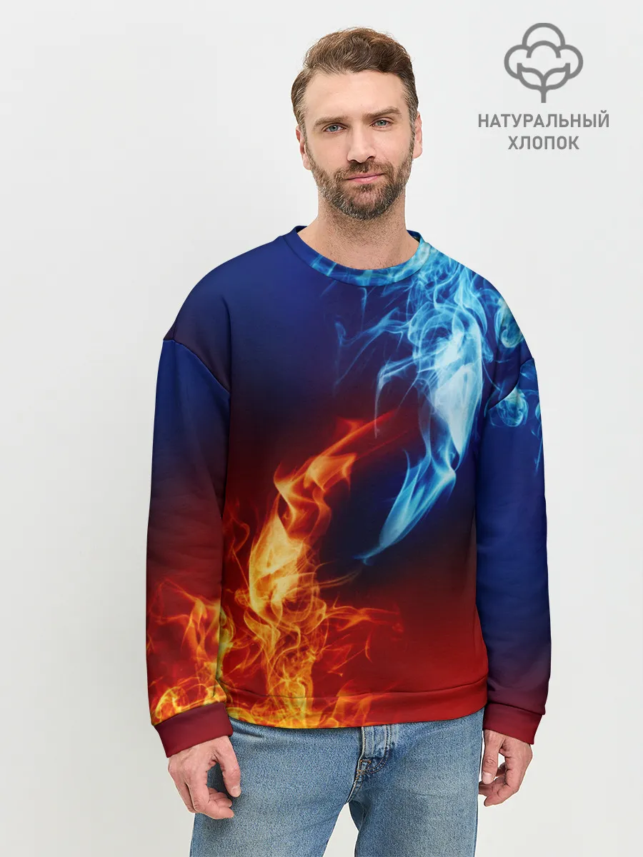 Мужской свитшот базовый / БИТВА ОГНЕЙ
