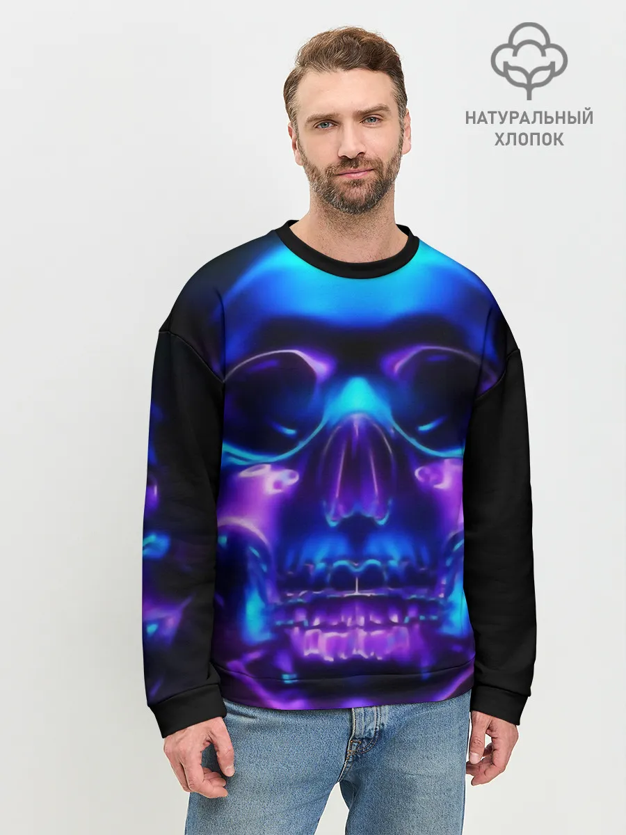 Мужской свитшот базовый / Череп