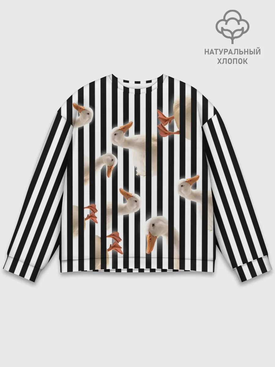 Мужской свитшот базовый / Гуси