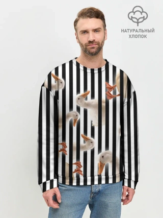 Мужской свитшот базовый / Гуси