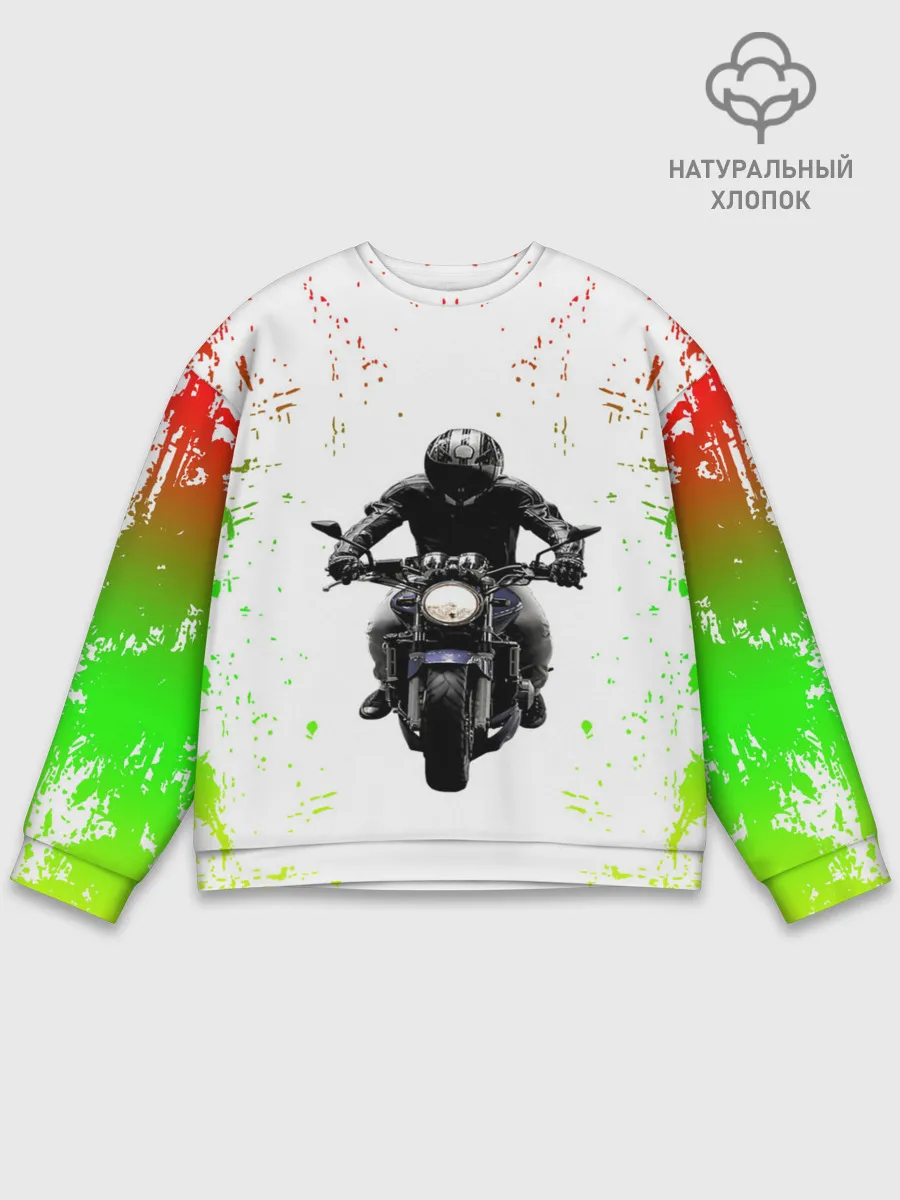 Мужской свитшот базовый / МОТОЦИКЛЫ