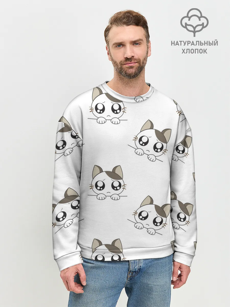 Мужской свитшот базовый / Котята
