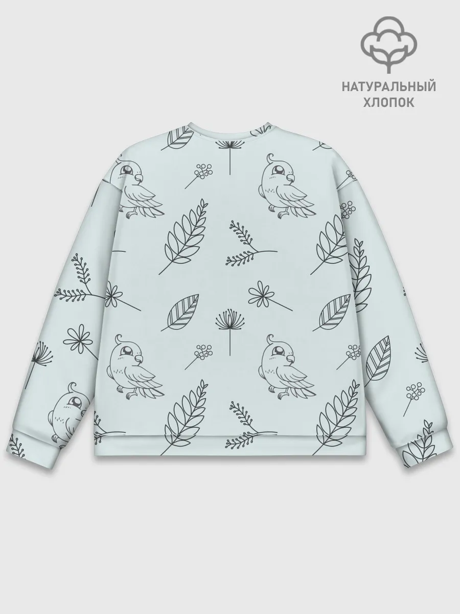 Мужской свитшот базовый / Милые птички