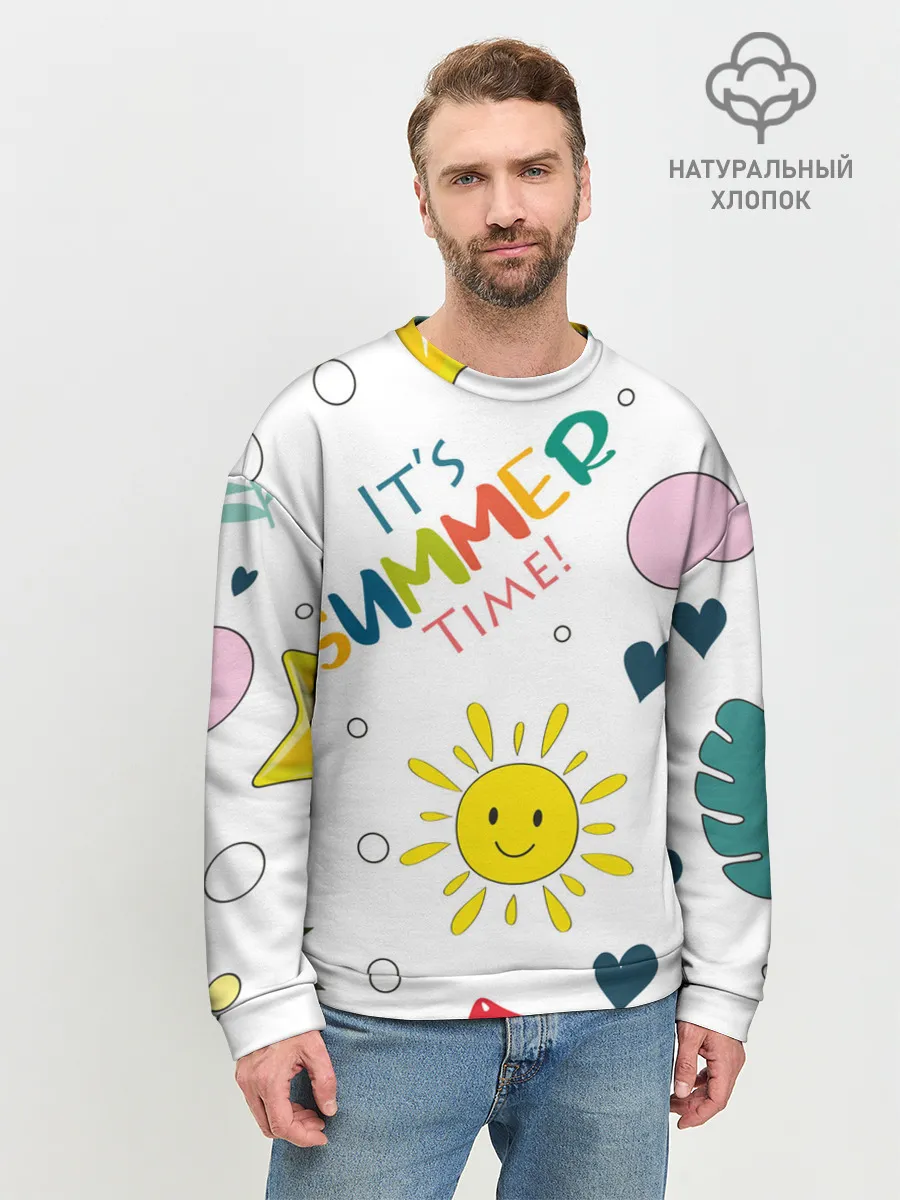 Мужской свитшот базовый / summer time