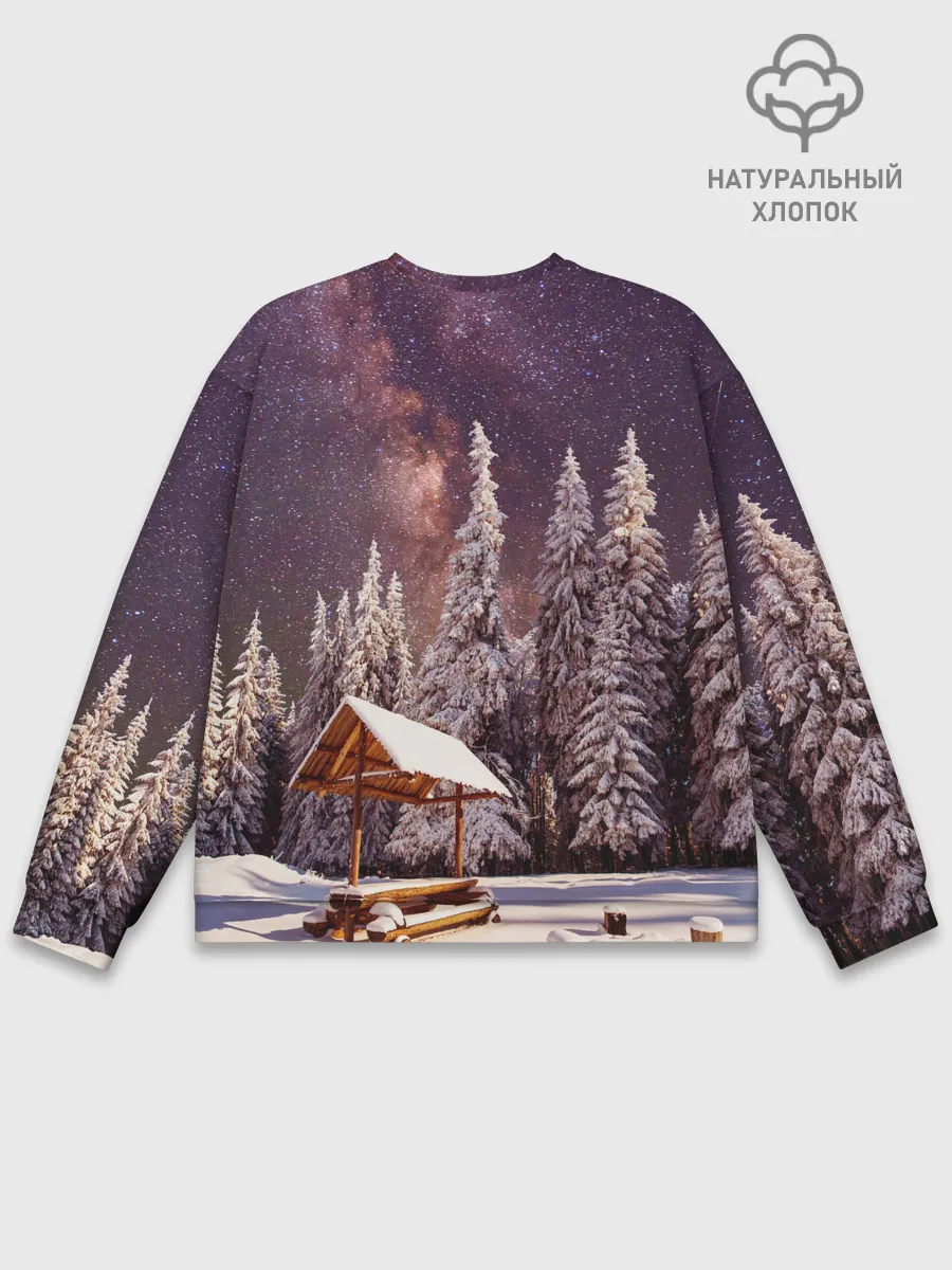 Мужской свитшот базовый / Лес мой храм