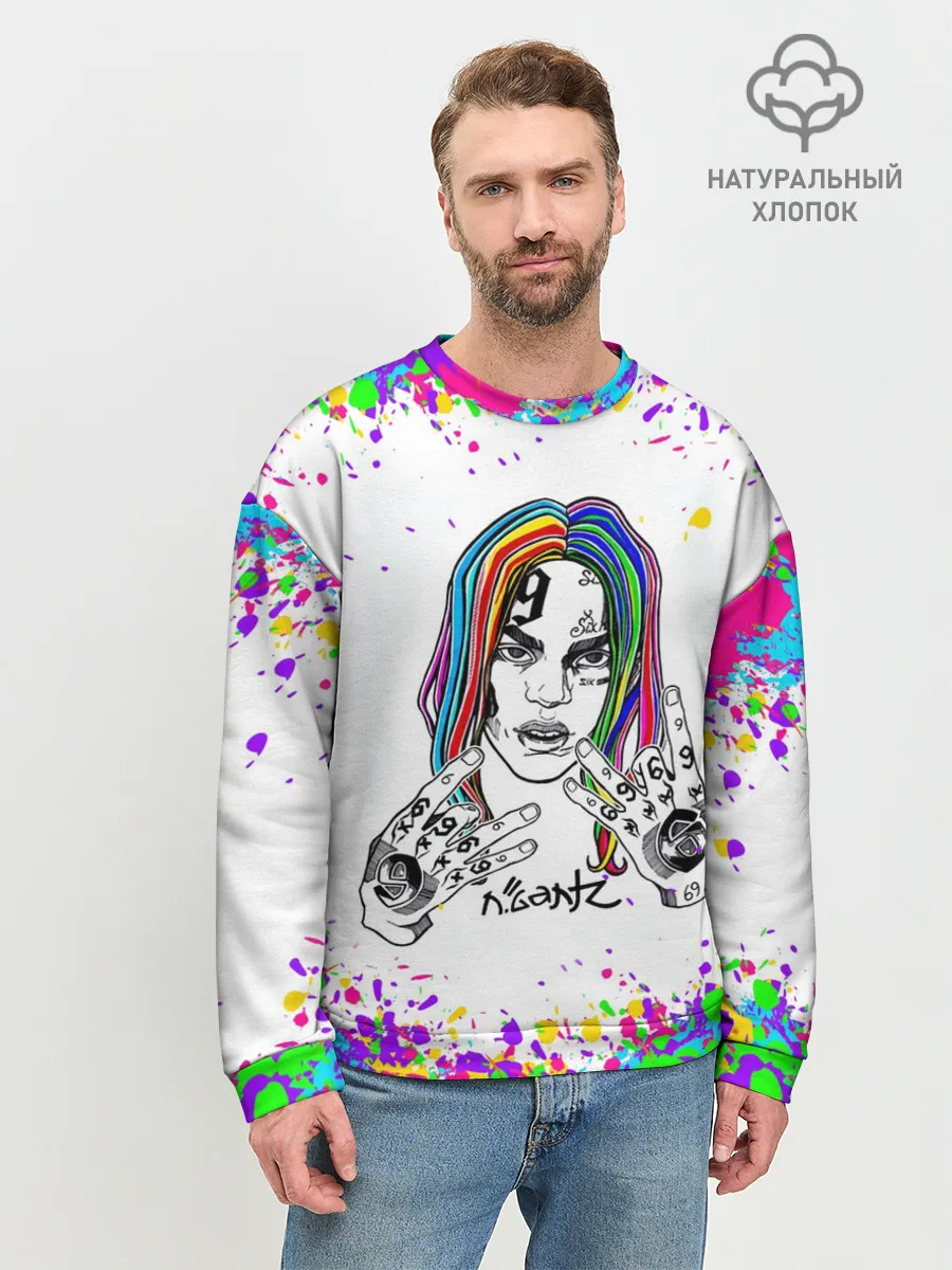 Мужской свитшот базовый / Такеши 6ix9ine