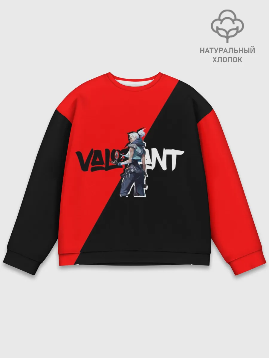 Мужской свитшот базовый / Valorant Jett