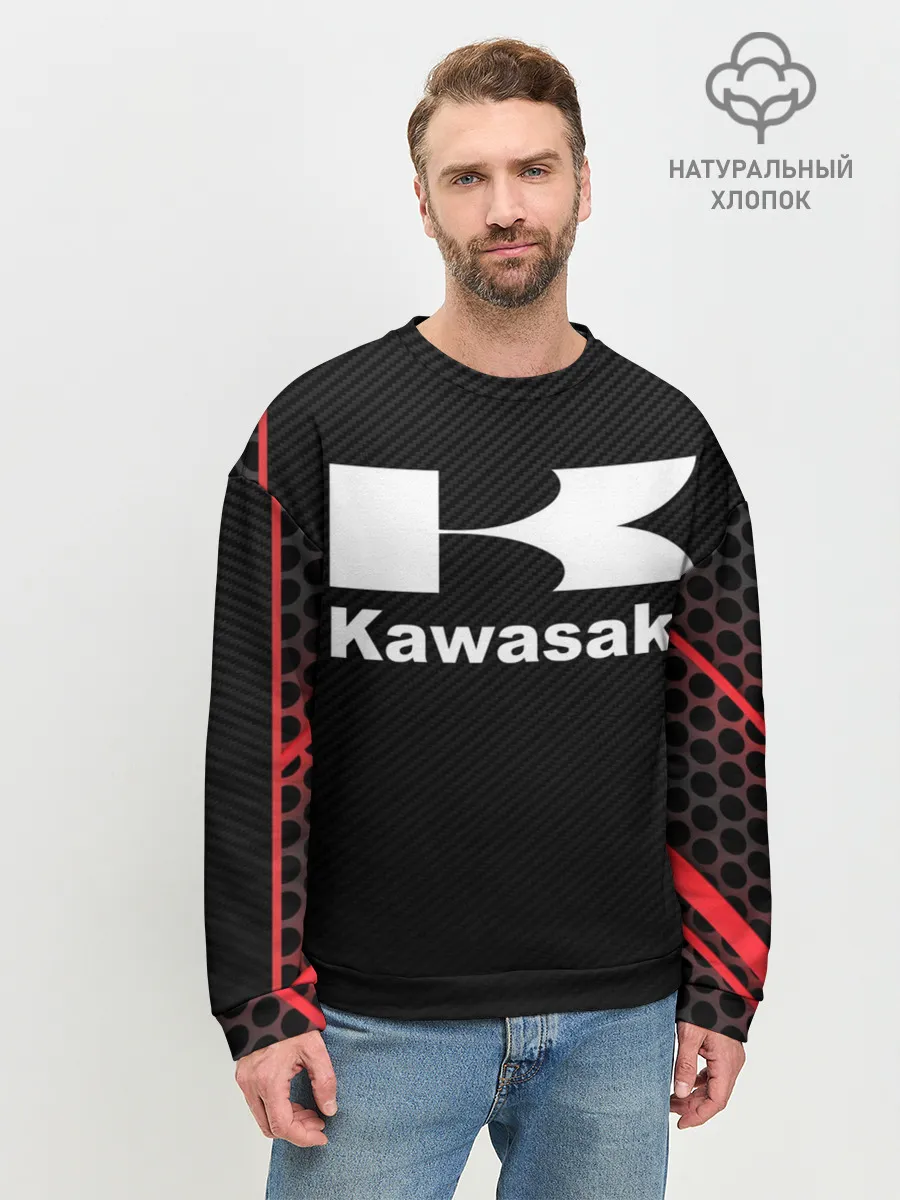 Мужской свитшот базовый / KAWASAKI | КАВАСАКИ