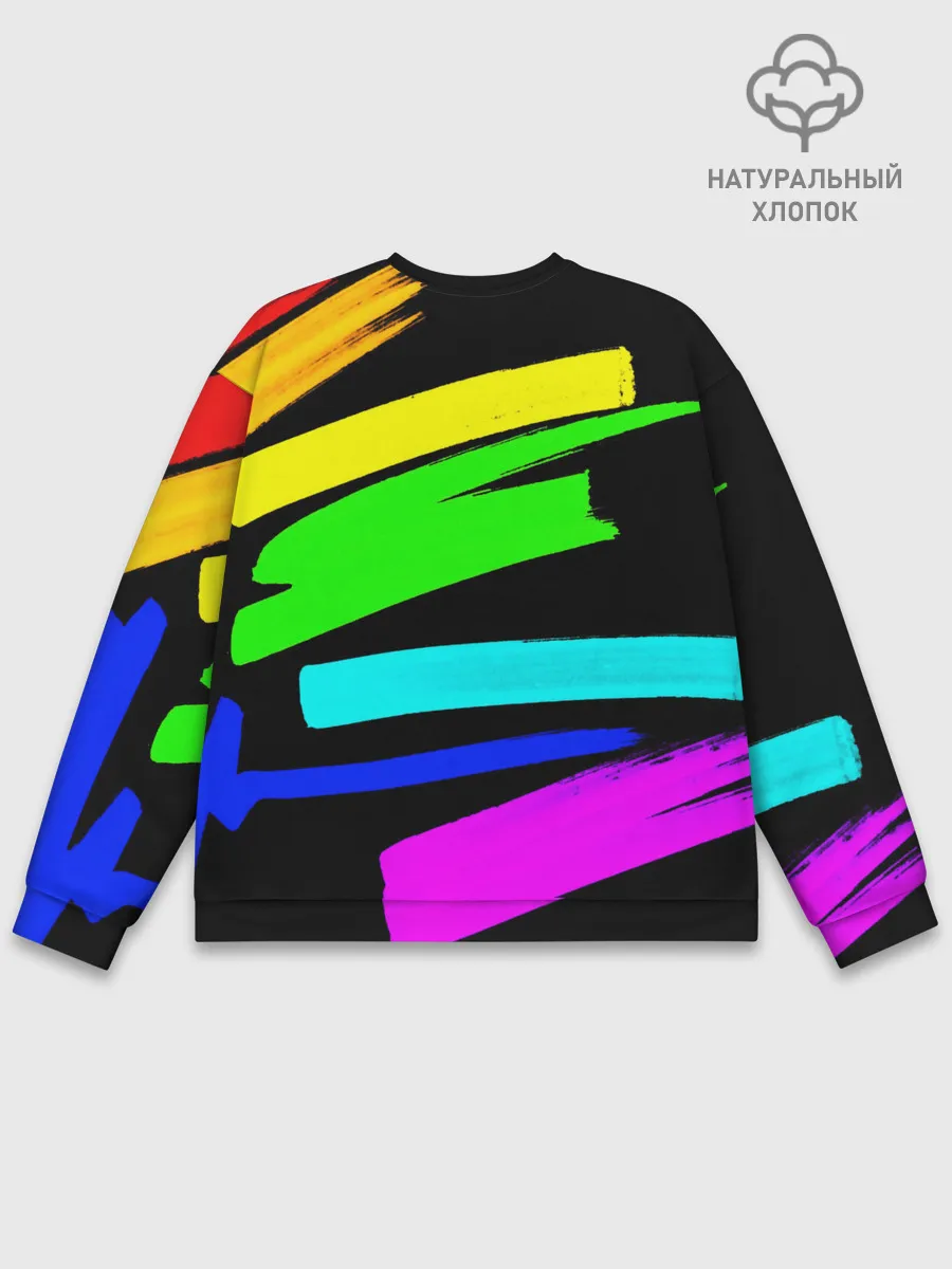 Мужской свитшот базовый / НЕОНОВЫЕ КРАСКИ