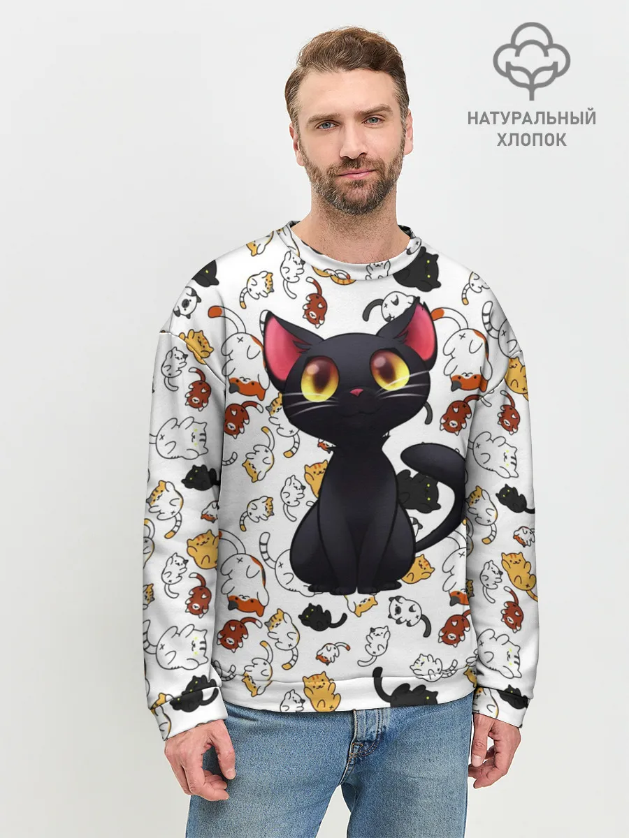 Мужской свитшот базовый / Котэ | Котята