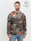 Мужской свитшот базовый / Dsquared tatoo DRAGON