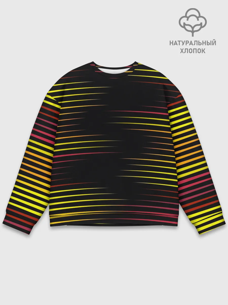 Мужской свитшот базовый / HORIZONTAL GEOMETRY