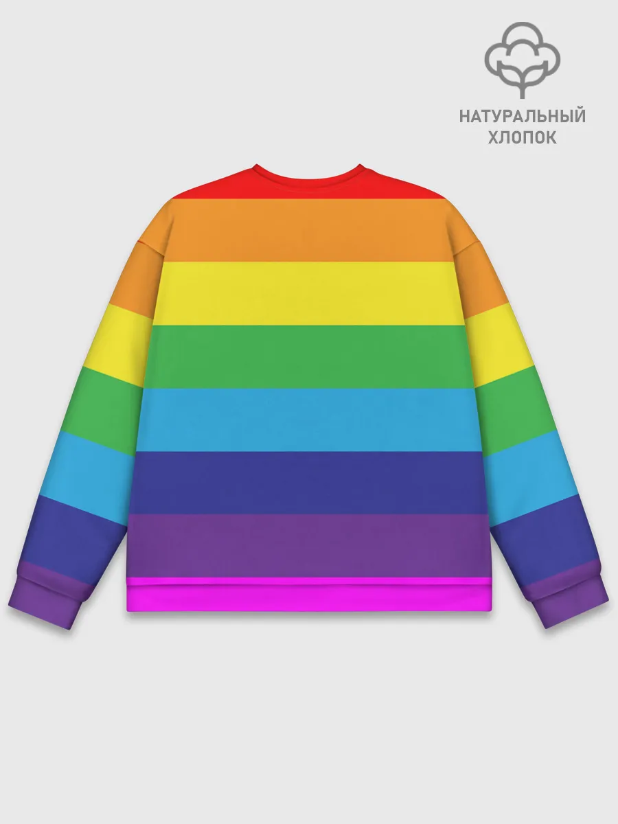 Мужской свитшот базовый / ЦВЕТНЫЕ ЛИНИИ