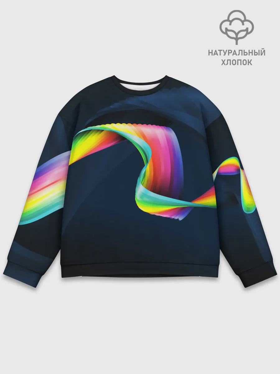 Мужской свитшот базовый / OPTICAL ABSTRACT