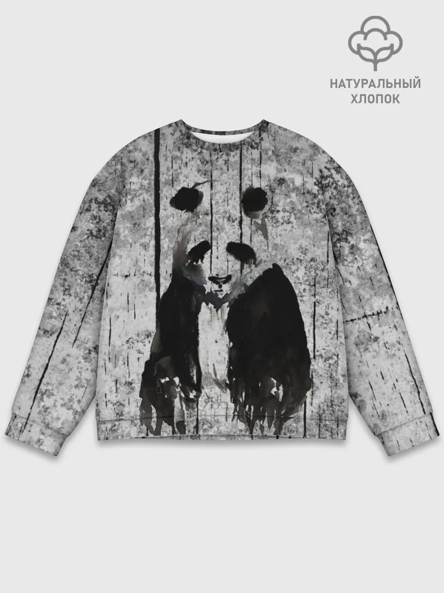 Мужской свитшот базовый / Грустная Панда