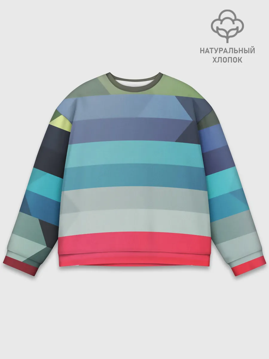 Мужской свитшот базовый / ТЕКСТУРА ЛИНИИ