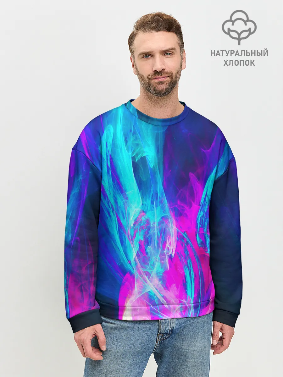 Мужской свитшот базовый / НЕОНОВЫЕ КРАСКИ