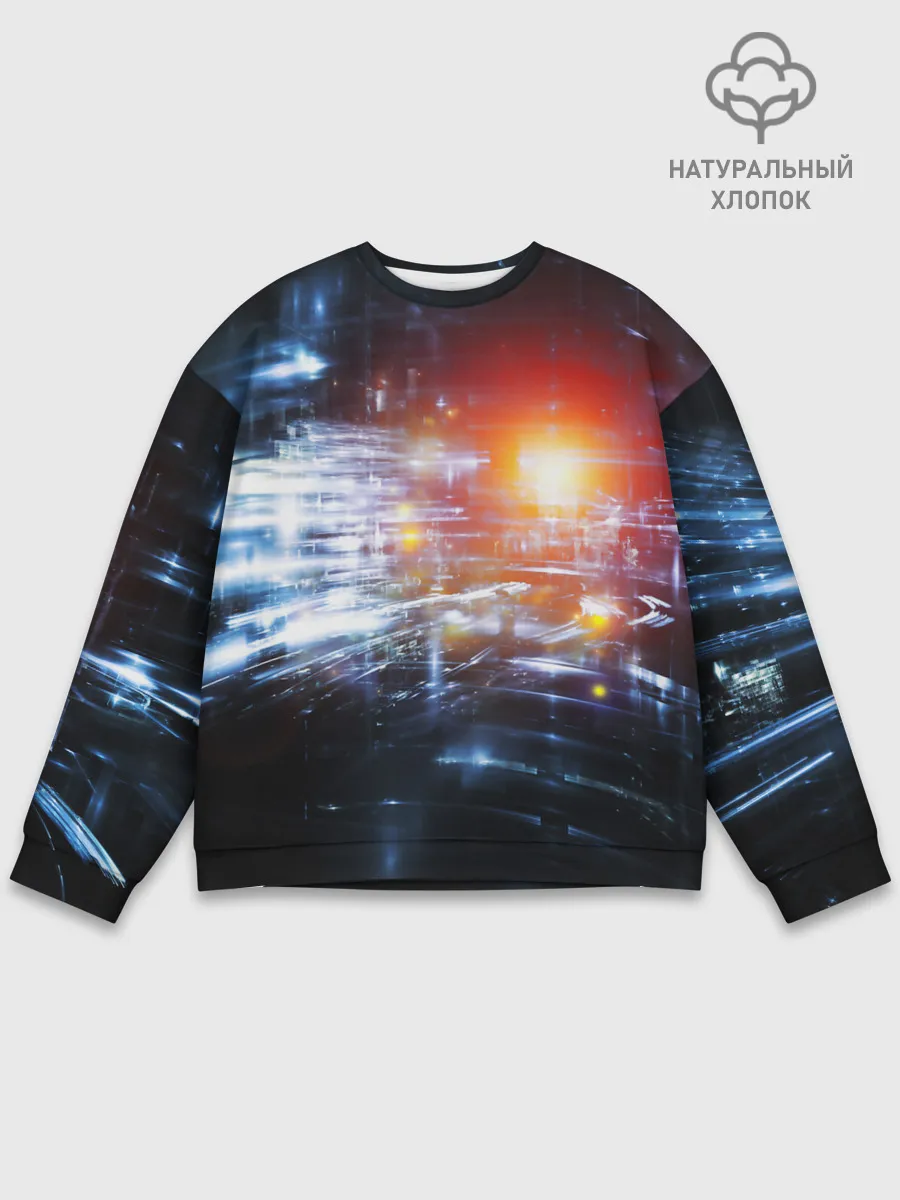 Мужской свитшот базовый / DIGITAL ABSTRACTION