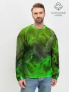 Мужской свитшот базовый / ЗЕЛЁНЫЙ ОГОНЬ