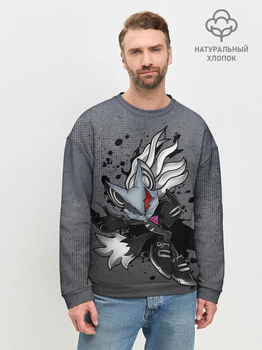 Мужской свитшот базовый / Cat Sonic