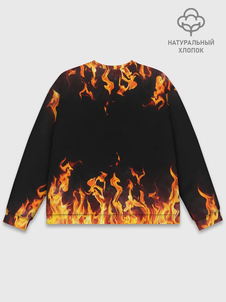 Мужской свитшот базовый / FIRE | ОГОНЬ