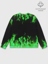 Мужской свитшот базовый / GREEN FIRE | ОГОНЬ