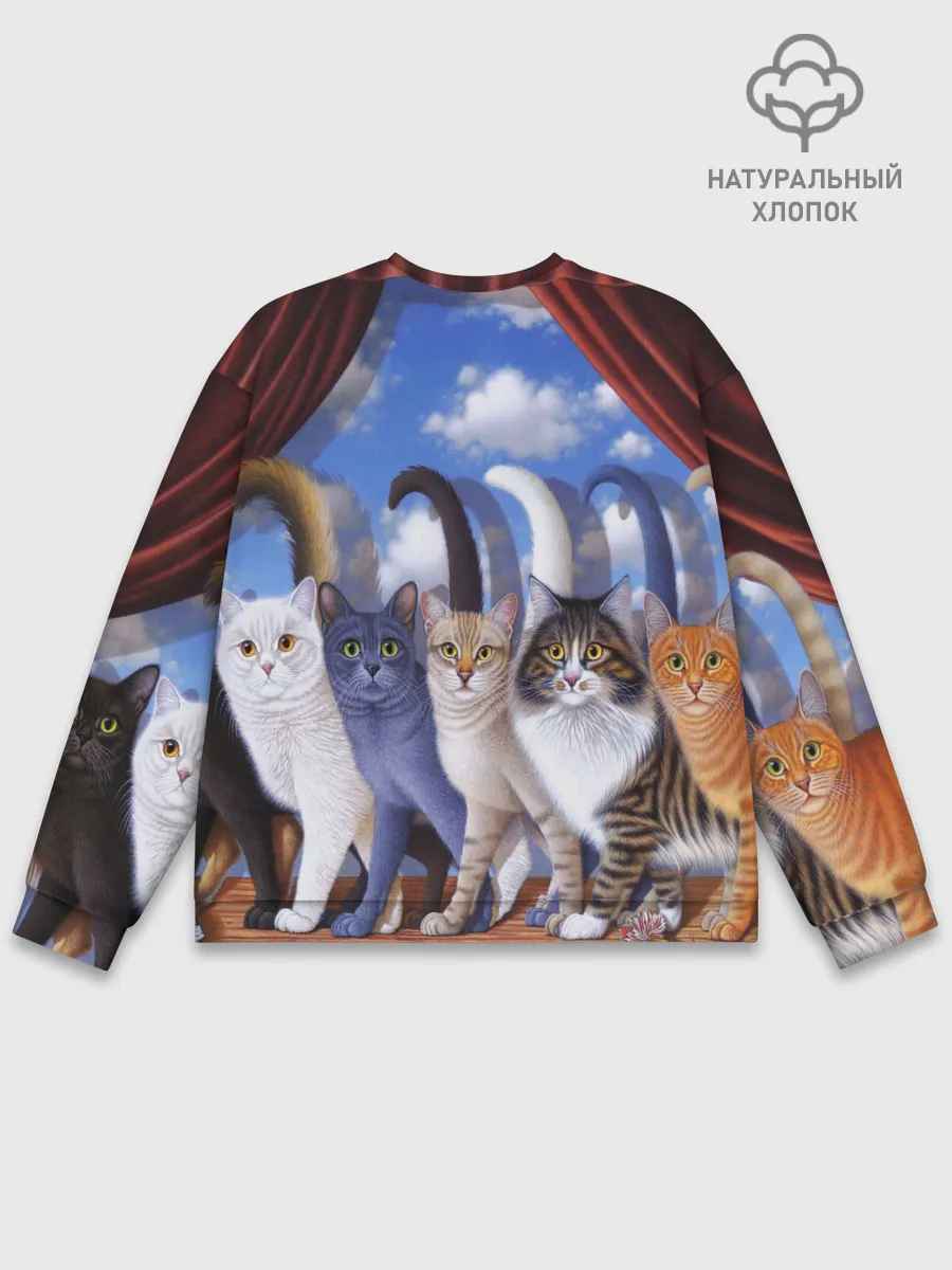 Мужской свитшот базовый / Коты