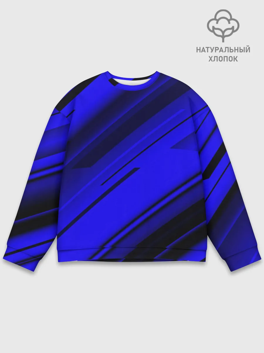 Мужской свитшот базовый / Blue and Black