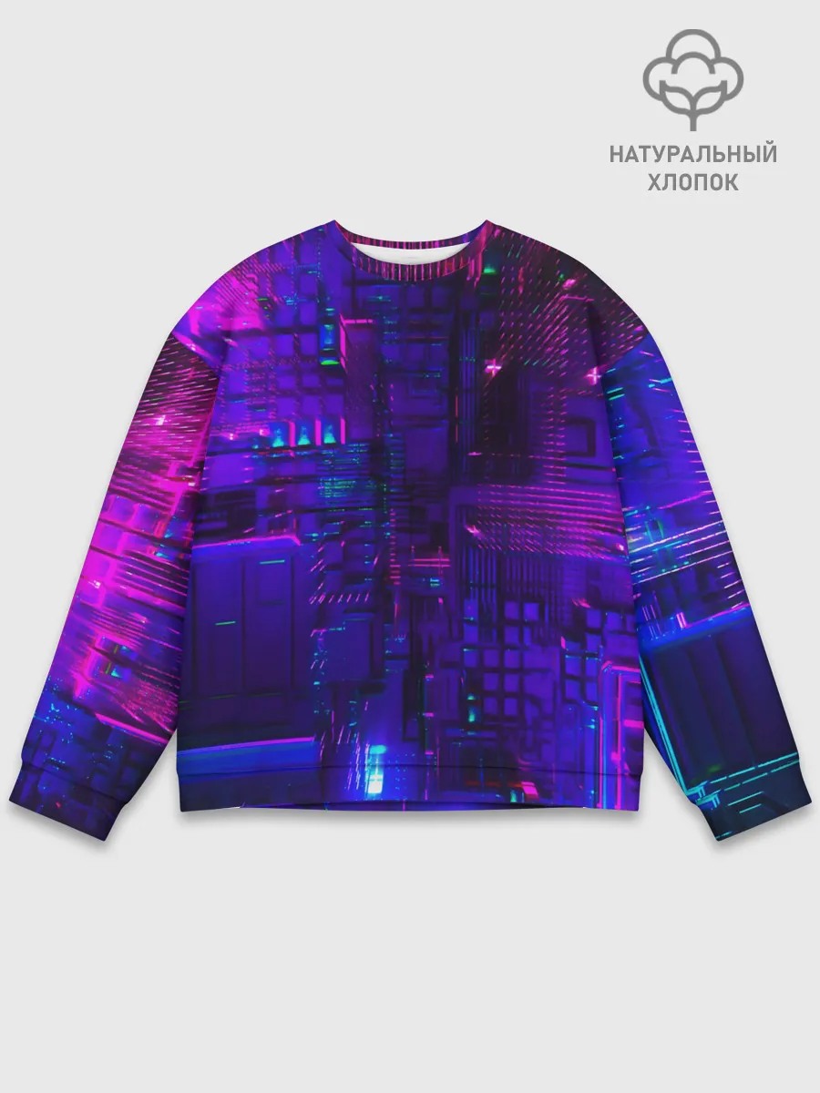 Мужской свитшот базовый / NEON CUBES