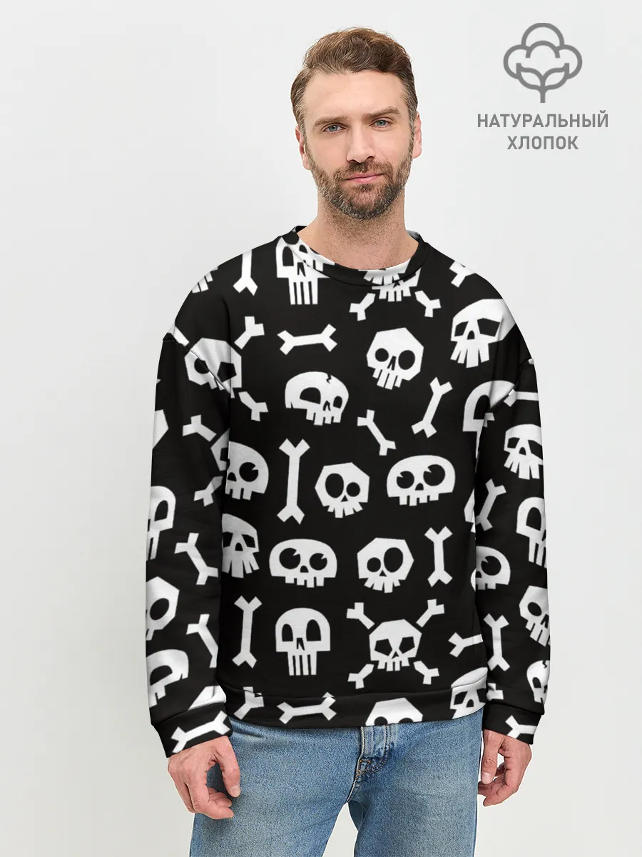 Мужской свитшот базовый / Черепушки