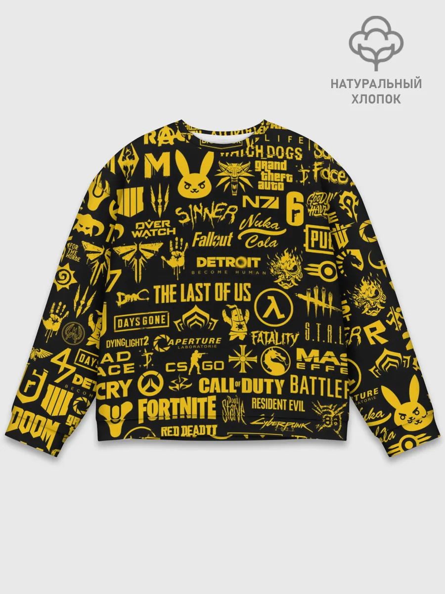Мужской свитшот базовый / ЛОГОТИПЫ ИГР