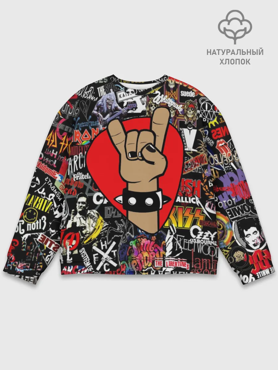 Мужской свитшот базовый / Rock | Логотипы