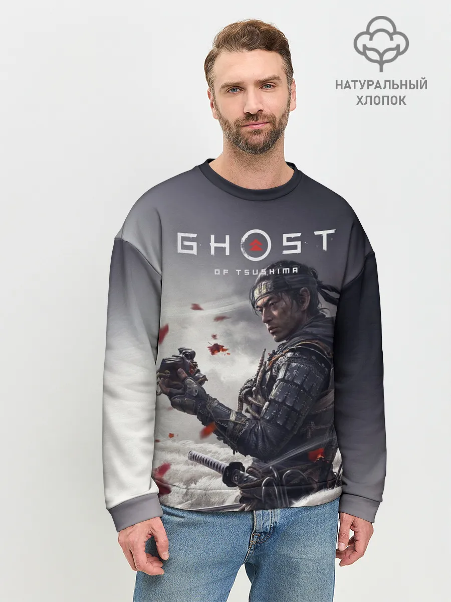 Мужской свитшот базовый / Ghost of Tsushima