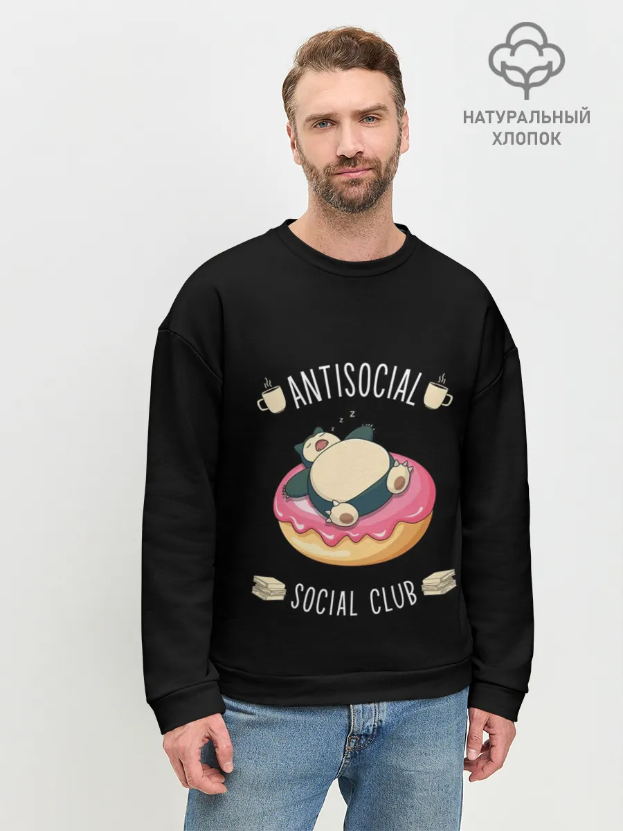 Мужской свитшот базовый / Pokemon. Snorlax