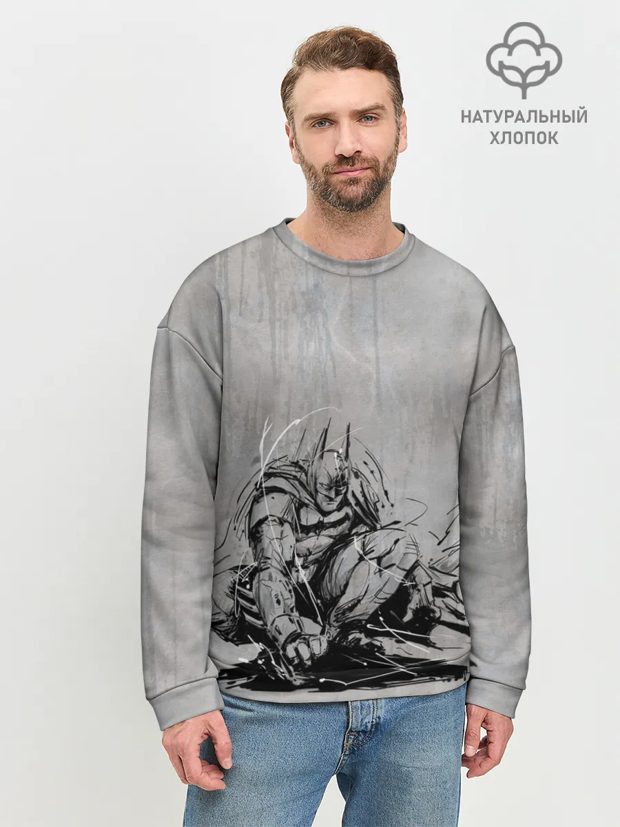 Мужской свитшот базовый / Batman: Arkham Knight