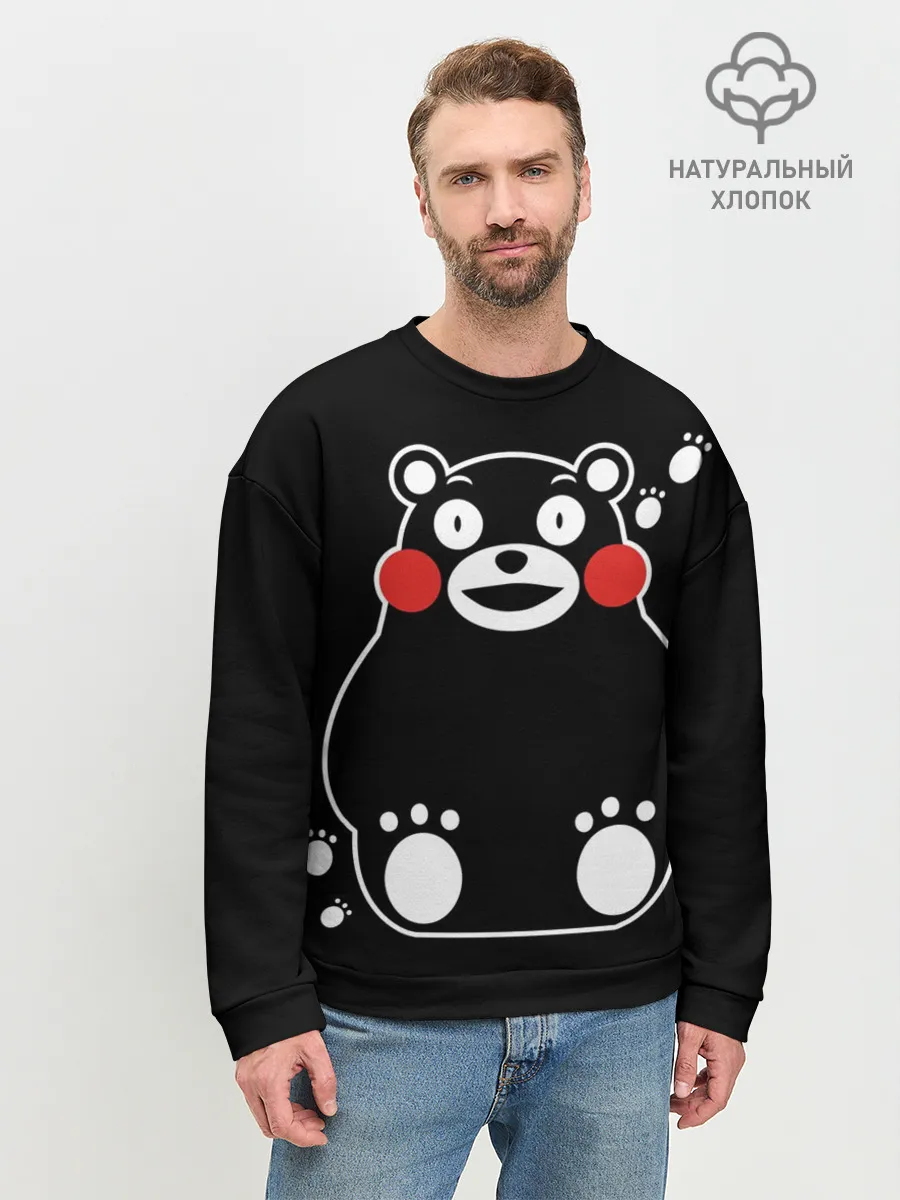 Мужской свитшот базовый / Kumamon сидит