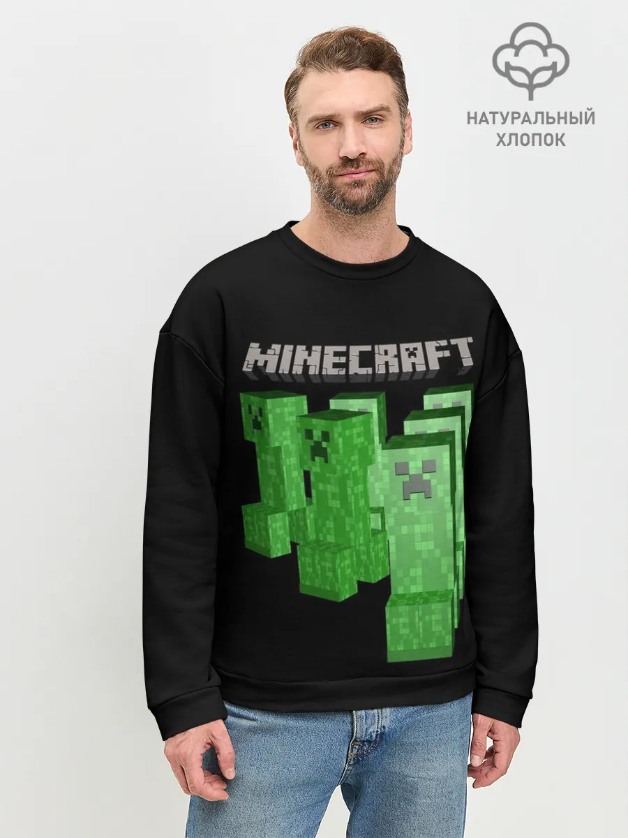 Мужской свитшот базовый / MINECRAFT CREEPER