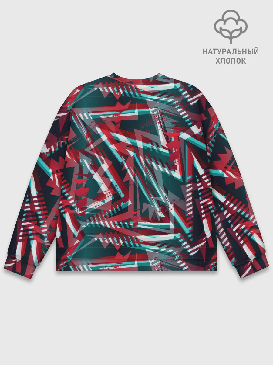 Мужской свитшот базовый / Glitch микс