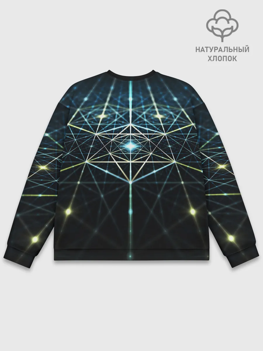 Мужской свитшот базовый / CYBERWORLD ABSTRACT