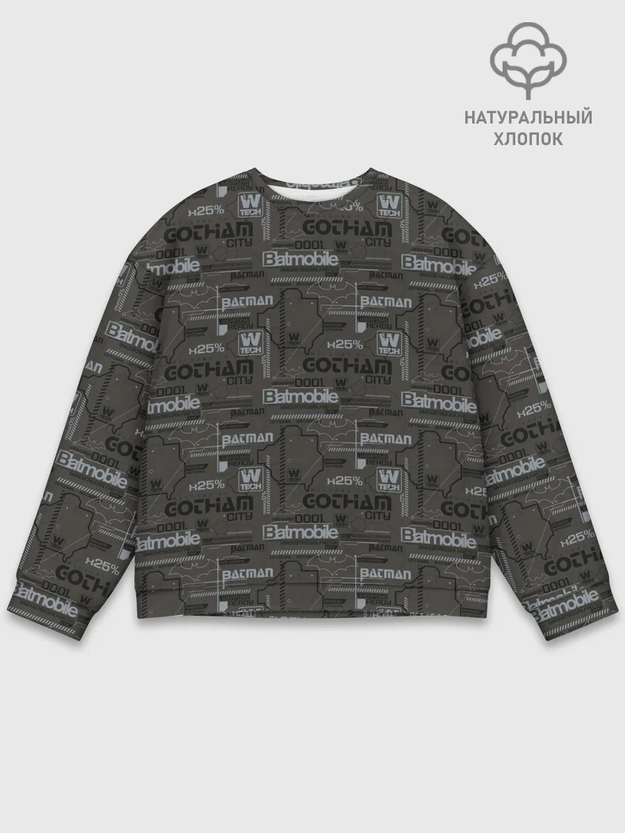 Мужской свитшот базовый / Gotham City pattern
