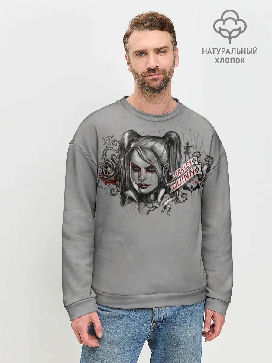 Мужской свитшот базовый / Harley Quinn