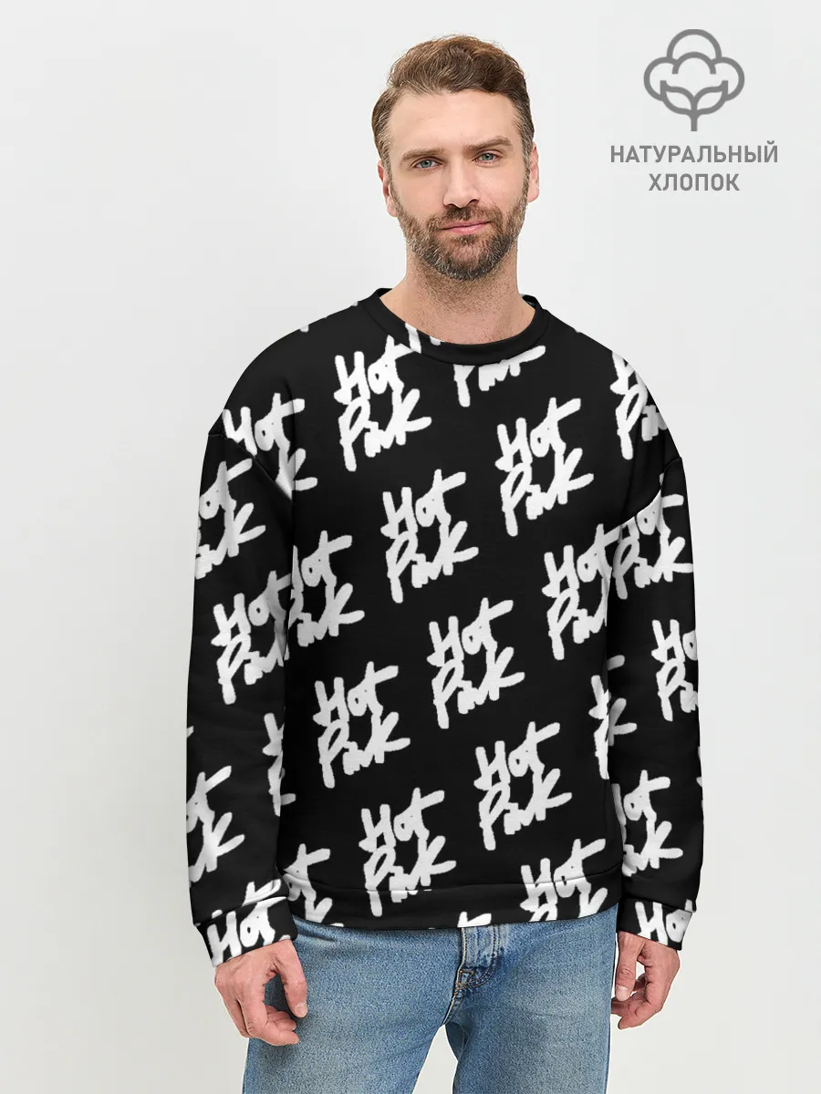 Мужской свитшот базовый / HOT PINK