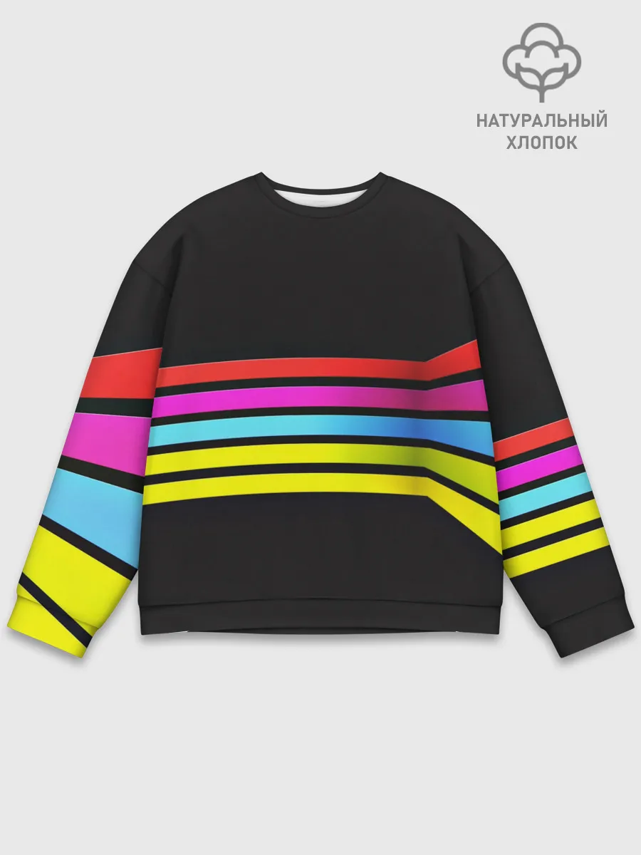 Мужской свитшот базовый / NEON GEOMETRY