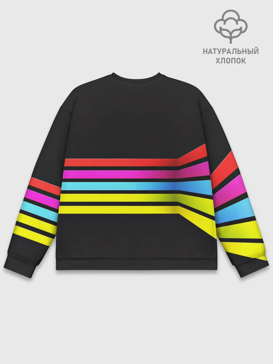 Мужской свитшот базовый / NEON GEOMETRY